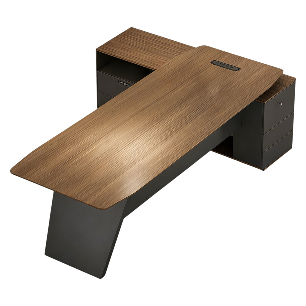Statement Executive Desk with Return and Media Port