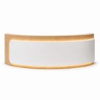 Premium Curved Reception Counter with Integrated LED Lighting