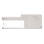 Modern Reception Desk with Display Shelf