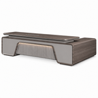 Modern Executive Desk with Rounded Details and Custom Sizes