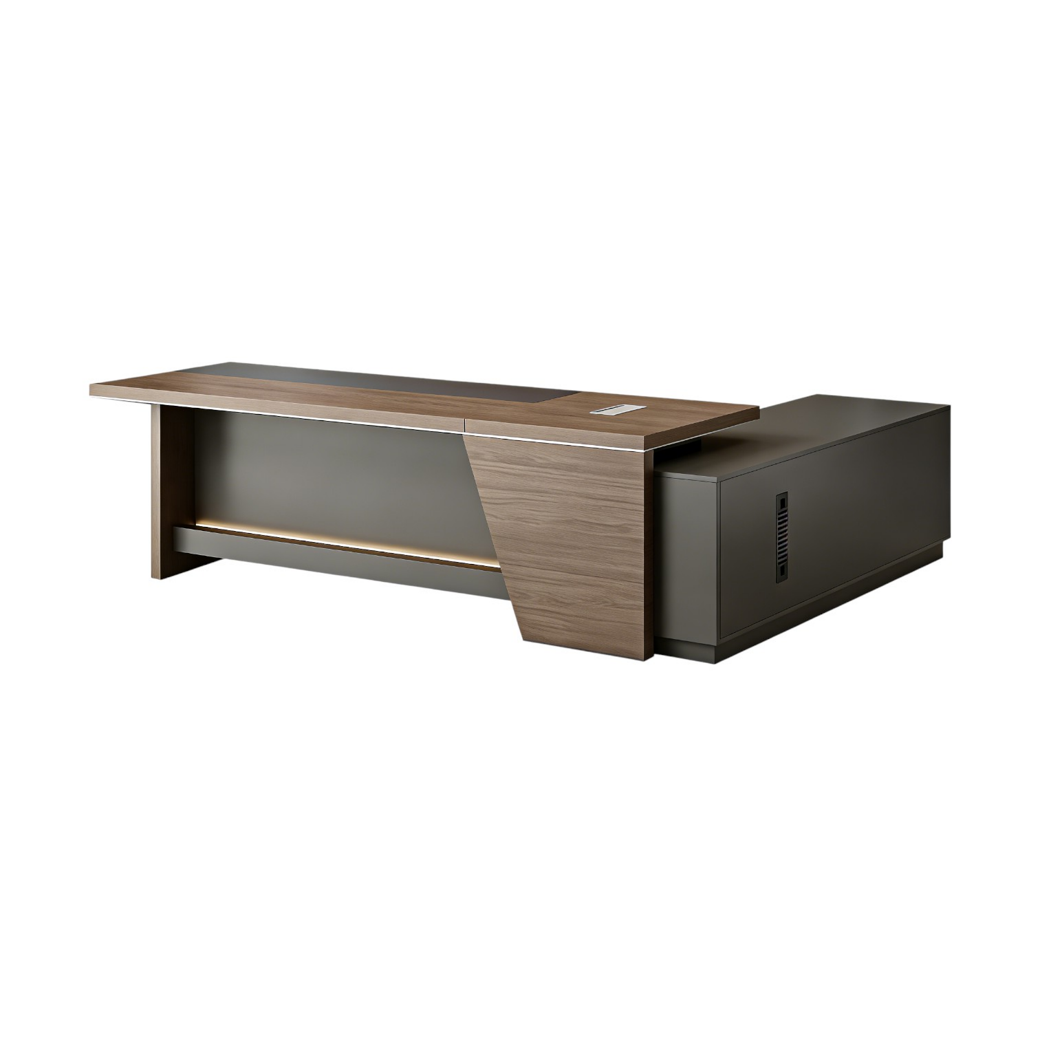 Modern Corporate Executive Desk Setup