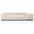 Contemporary Reception Counter with LED Lighting, Lockable Storage and Custom Logo