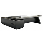 Designer Executive Office Desk with Storage Cabinet