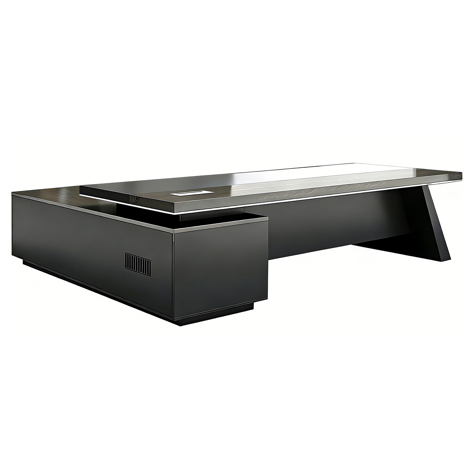 Designer Executive Office Desk with Storage Cabinet
