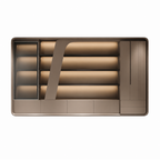 Executive Storage Cabinet with Integrated LED Lighting