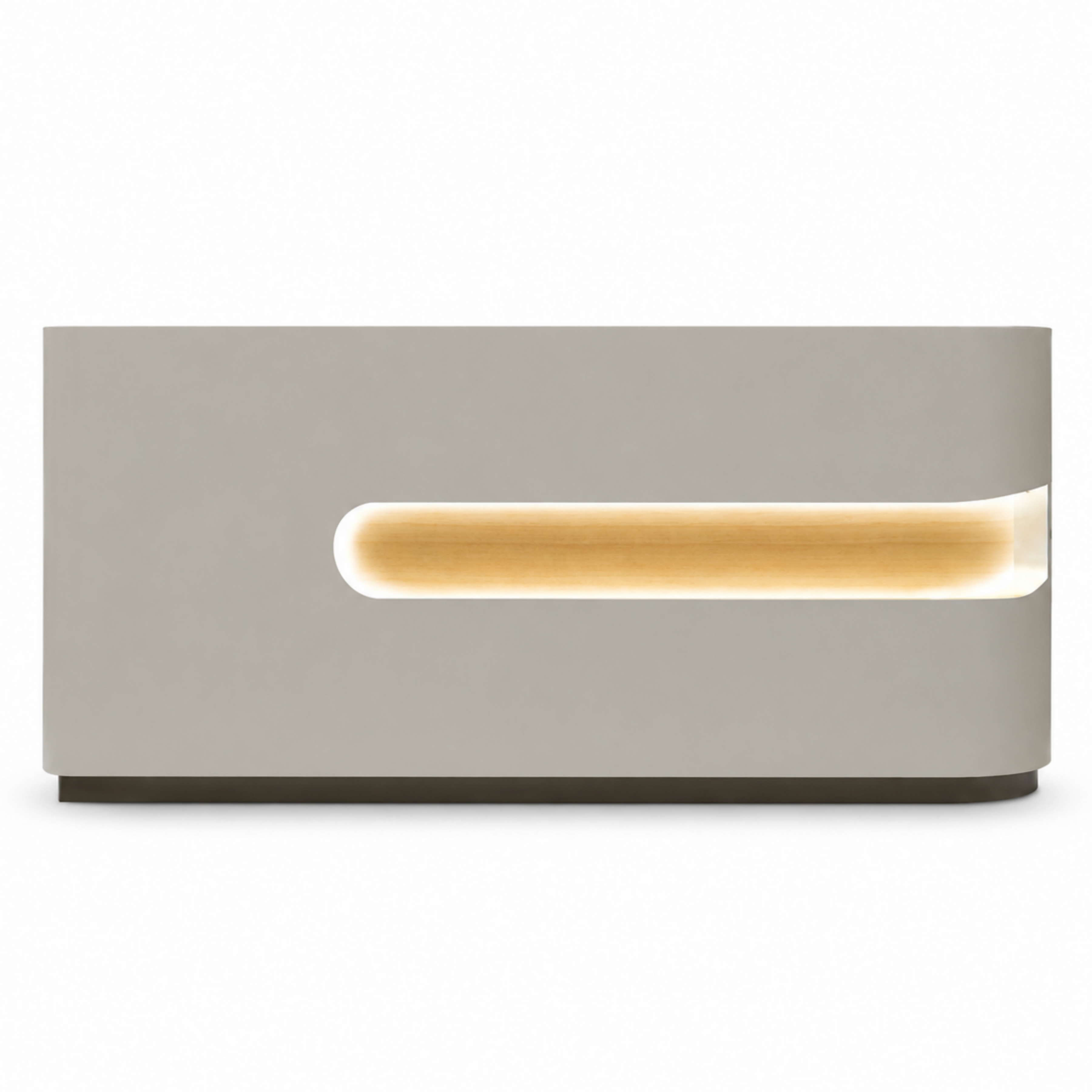 Modern LED Reception Counter with Custom Branding