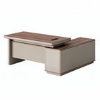 Designer Executive Desk with Rounded Edge Detail