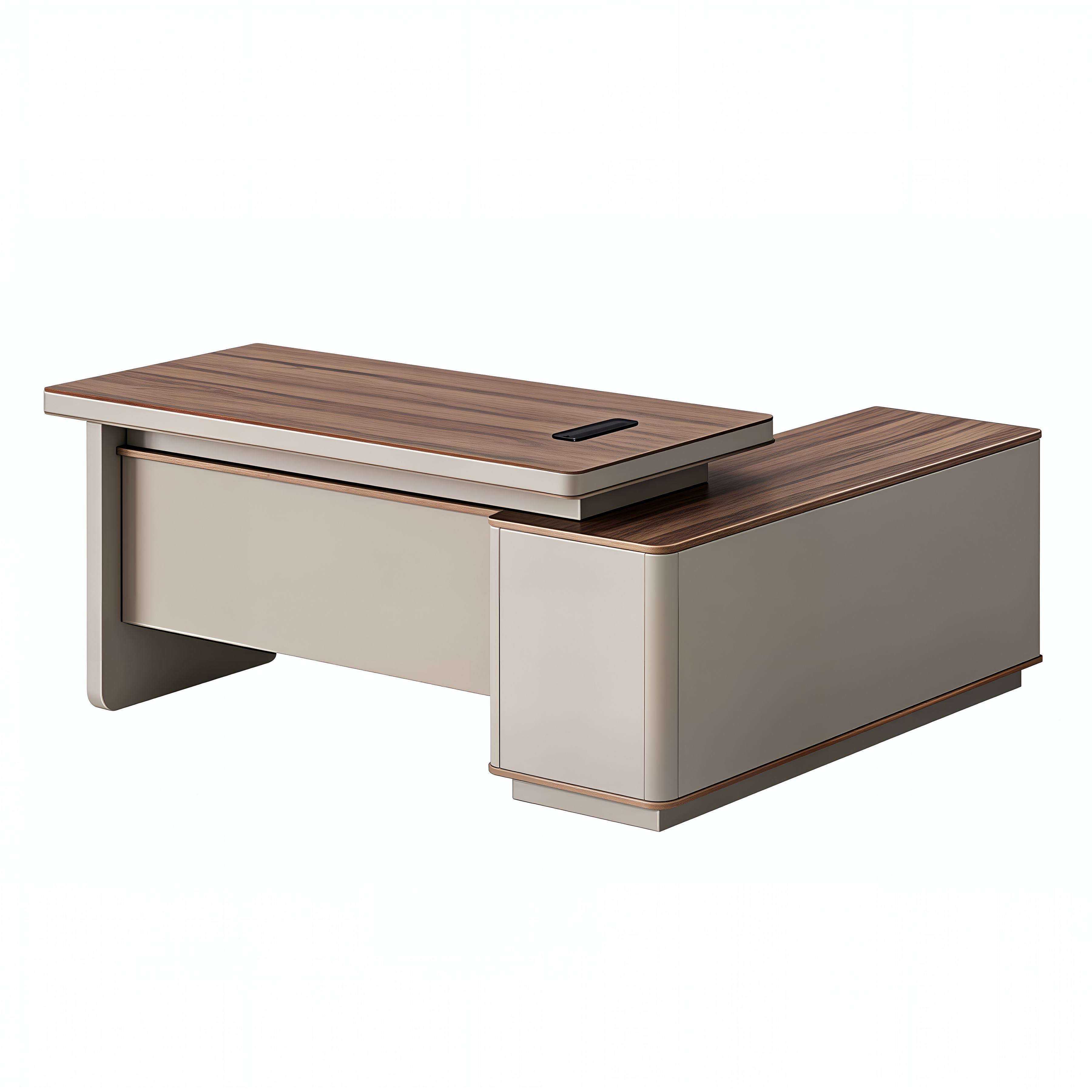 Designer Executive Desk with Rounded Edge Detail