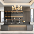 Premium Boss Desk with Storage Return