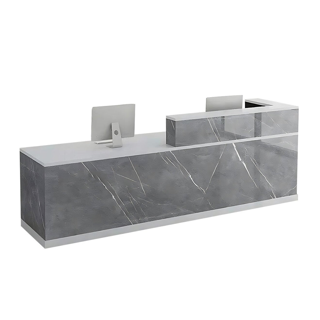 Commercial Reception Counter with Contemporary Design and Generous Workspace