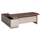 Designer Executive Desk with Textured Front Panel