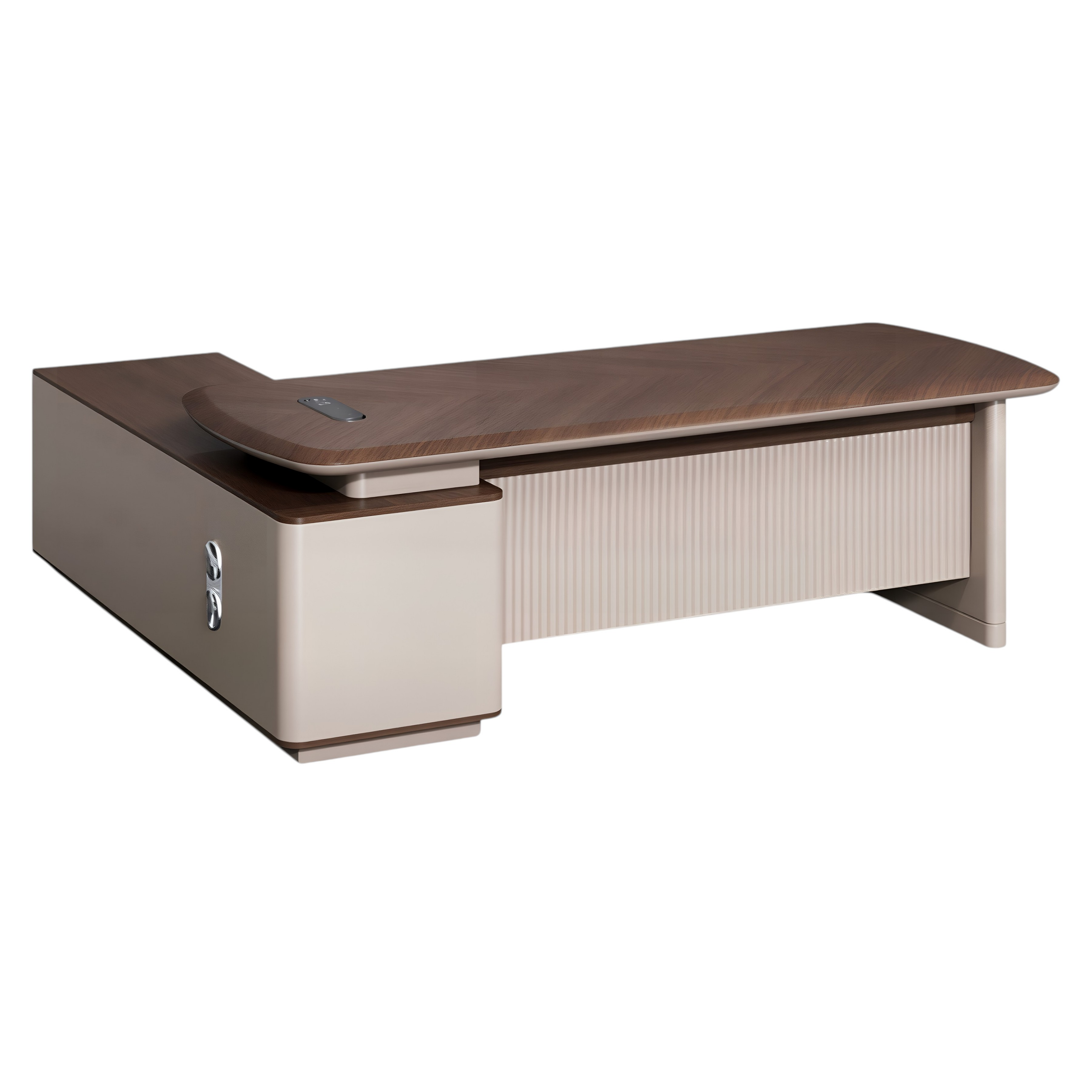 Designer Executive Desk with Textured Front Panel