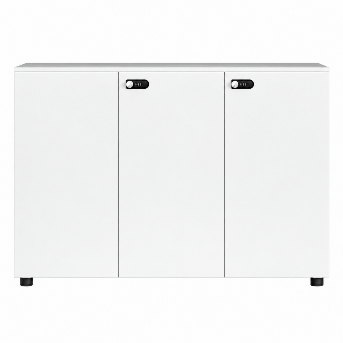 Contemporary Modular Office Storage Cabinet with Secure Custom Option