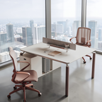 Contemporary Team Desk with Smart Cable Rail