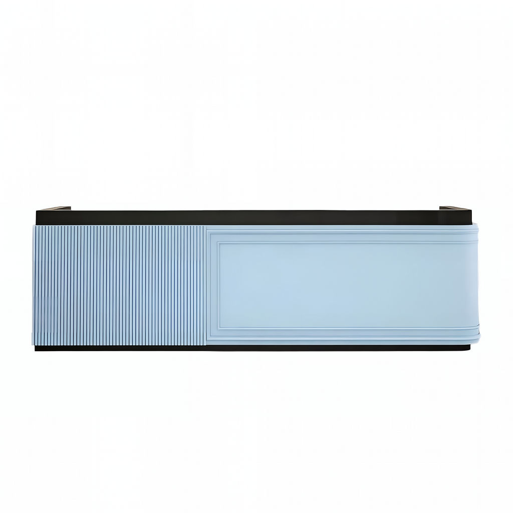 Designer Reception Desk with Panelled Curved Front