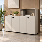Contemporary Modular Office Storage Cabinet with Secure Custom Option