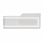 Modern Curved Reception Desk with LED Lighting and Custom Logo Panel