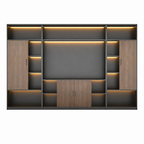 Executive Office Filing Cabinet with LED Display Shelving