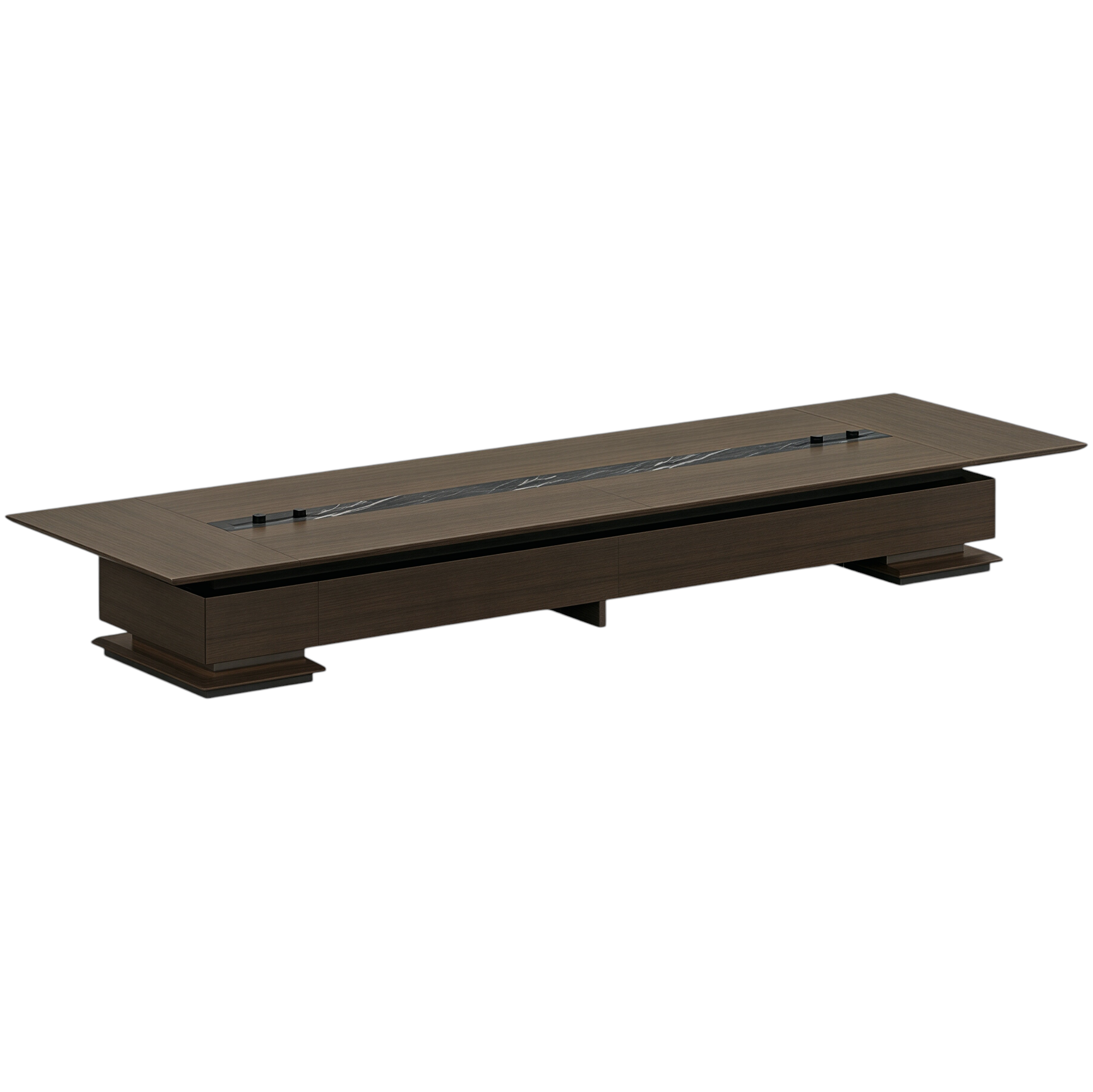Multimedia-Ready Boardroom Desk with Professional Cable Management