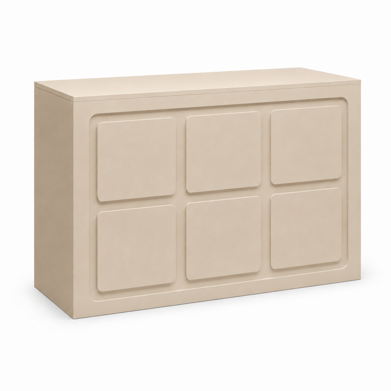 Modern Panel Reception Desk with Storage