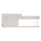 Modern Reception Desk with Display Shelf
