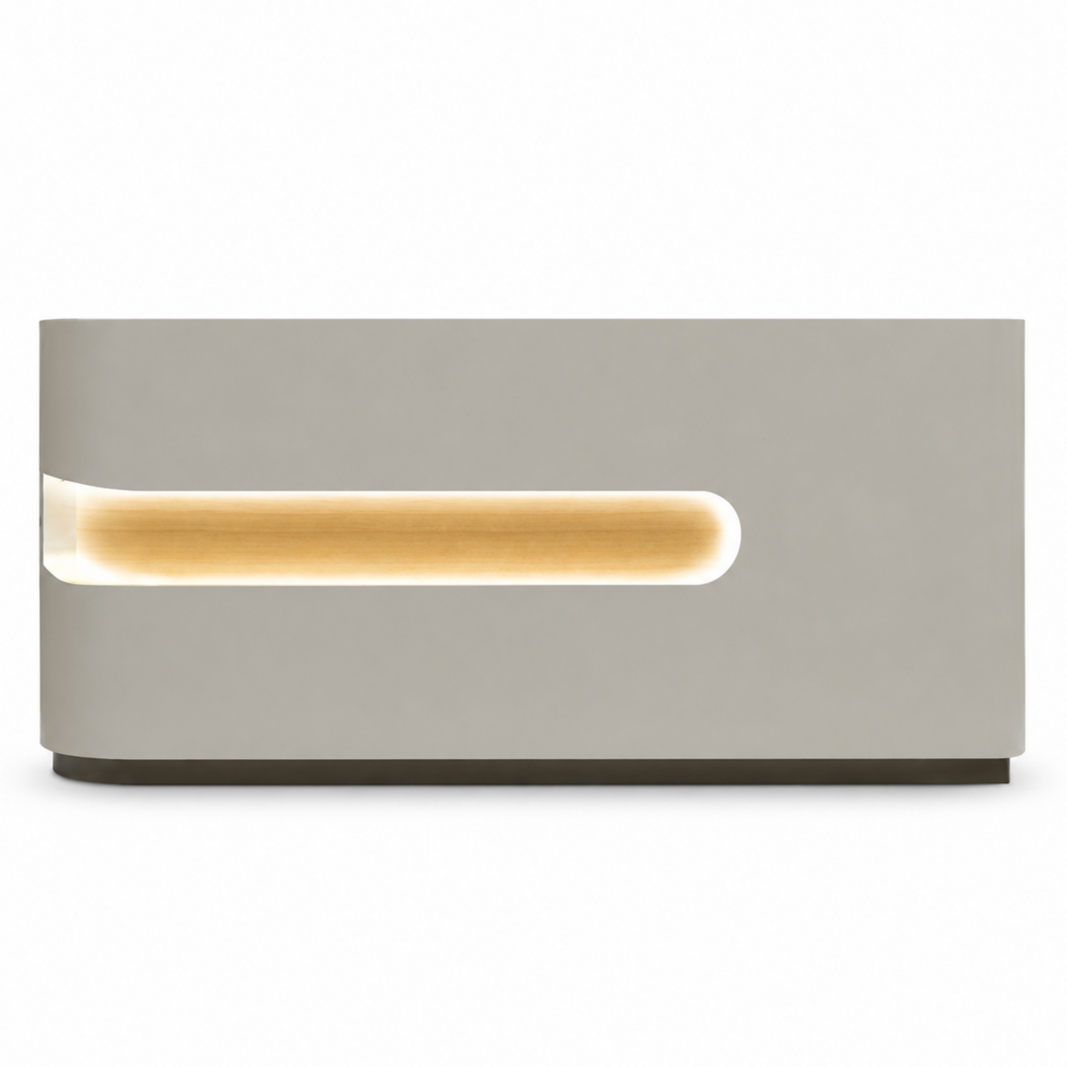 Modern LED Reception Counter with Custom Branding