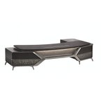 Designer Executive Desk with Storage Credenza