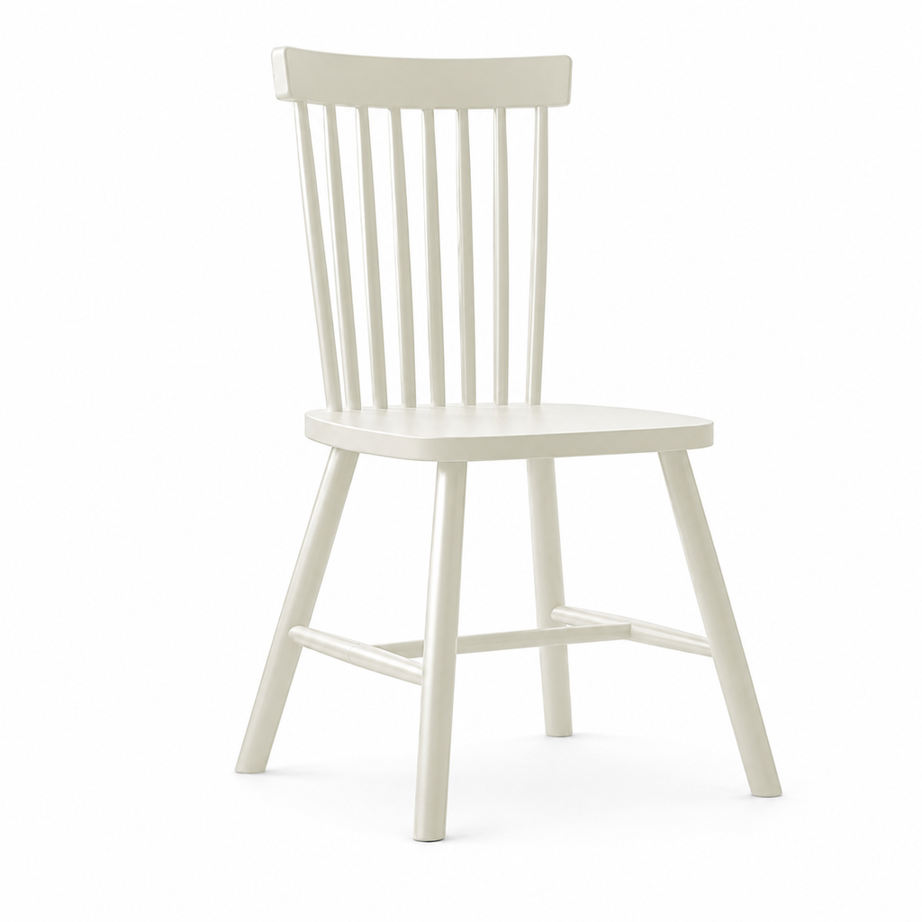 Solid Rubberwood Spindle Back Dining Chair