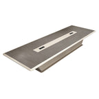 Durable Contemporary Two-Tone Boardroom Table with Central Cable Trough and Sturdy Pedestal Base
