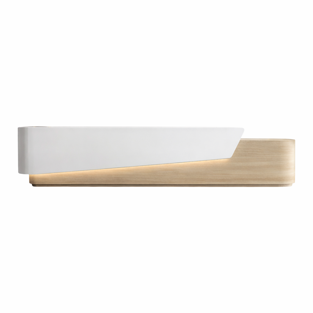 Premium Reception Desk with Angled Front Panel