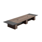 Executive Boardroom Conference Table with Wood Veneer Finish