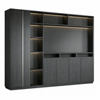 Executive Office Display and Storage Wall Unit