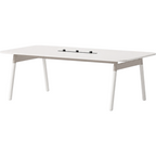Minimalist Executive Conference Table with Cable Management