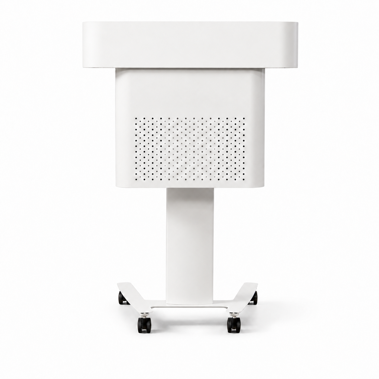 Height-Adjustable Mobile Lectern with Wheels