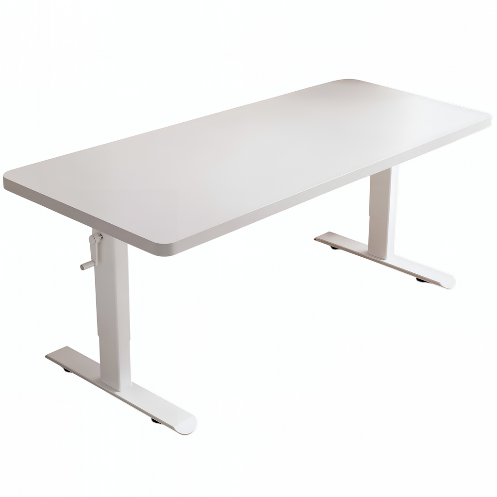 Adjustable Workstation Desk with Rounded Edges