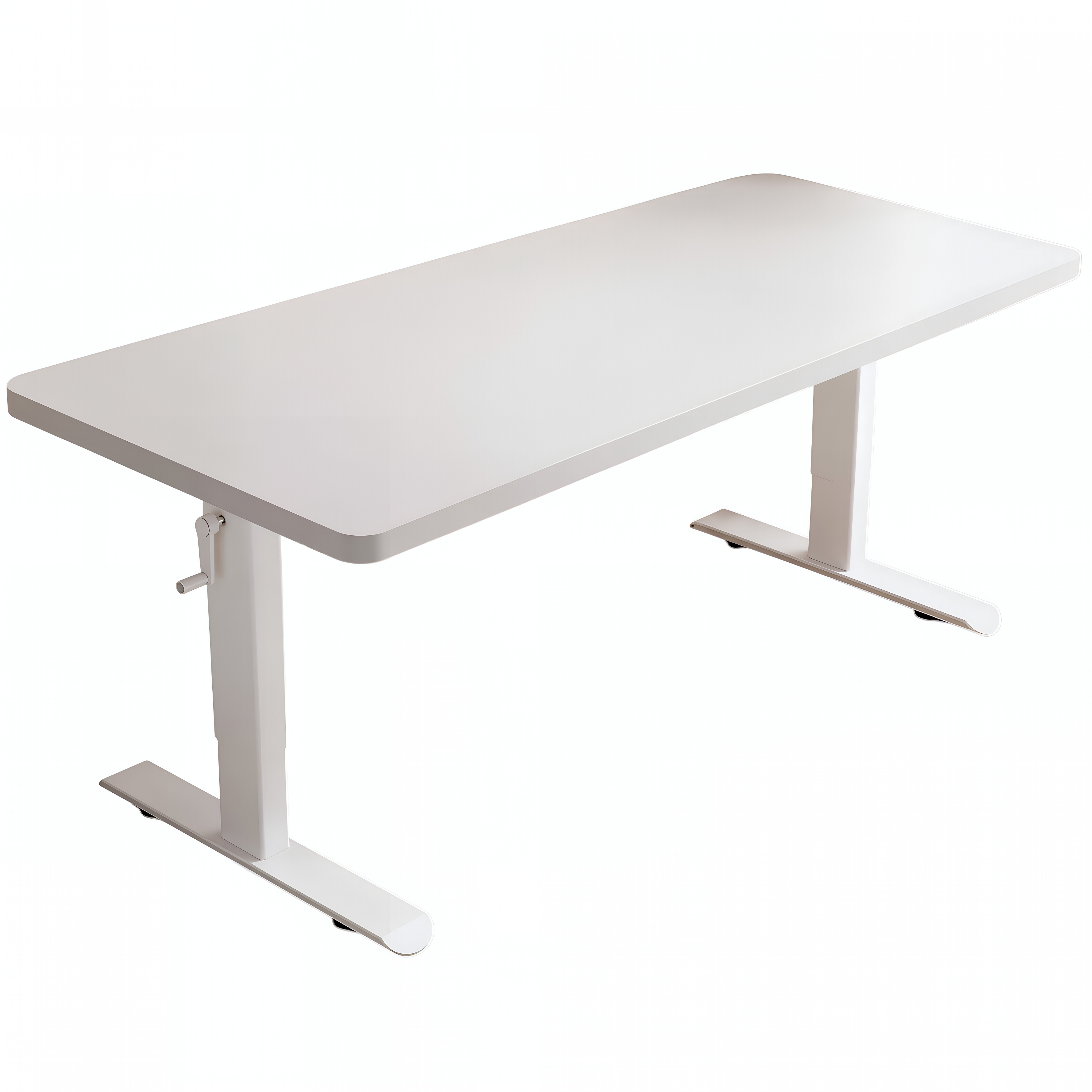 Adjustable Workstation Desk with Rounded Edges