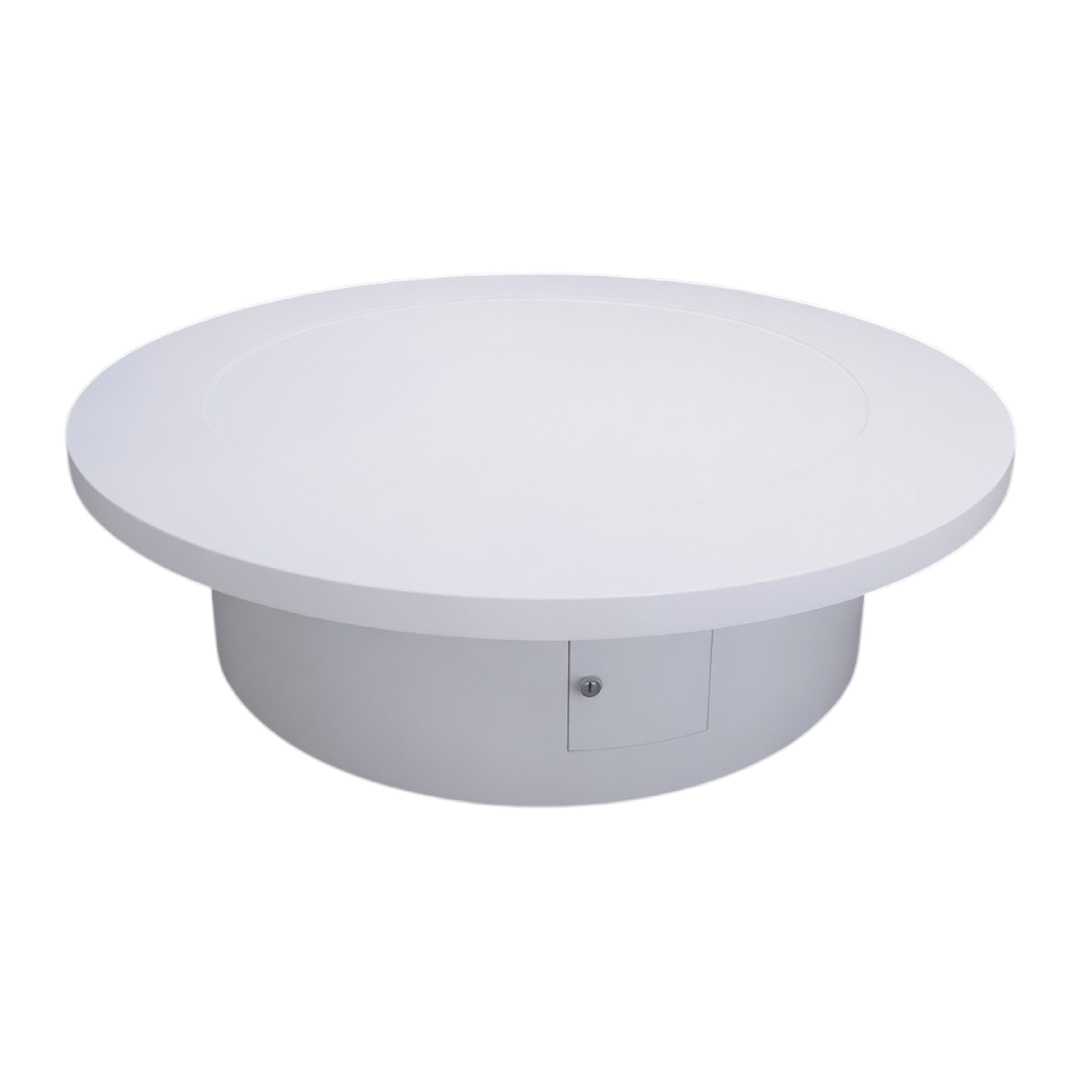 Modern Round Conference Table with Modular Arc Design for Collaborative Meeting Spaces