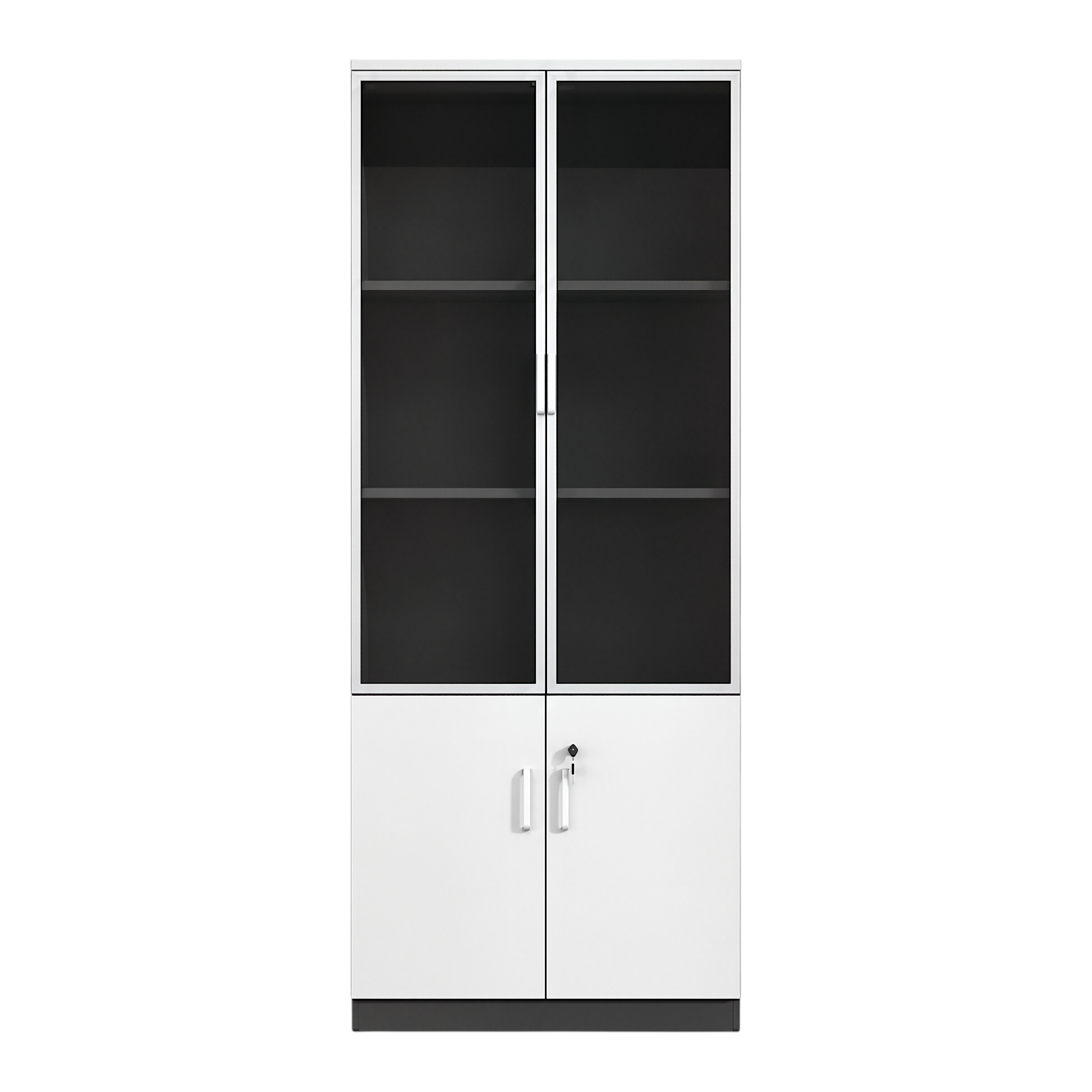 Multi-Section Office Storage and Display Cabinet