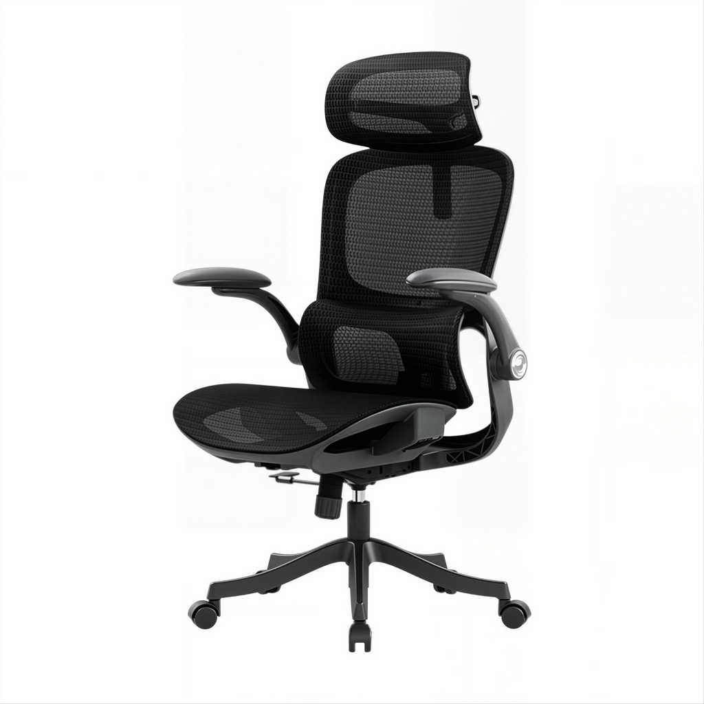Ergonomic Full Mesh Task Chair with 4D Lumbar Support and Dynamic Linkage Armrests