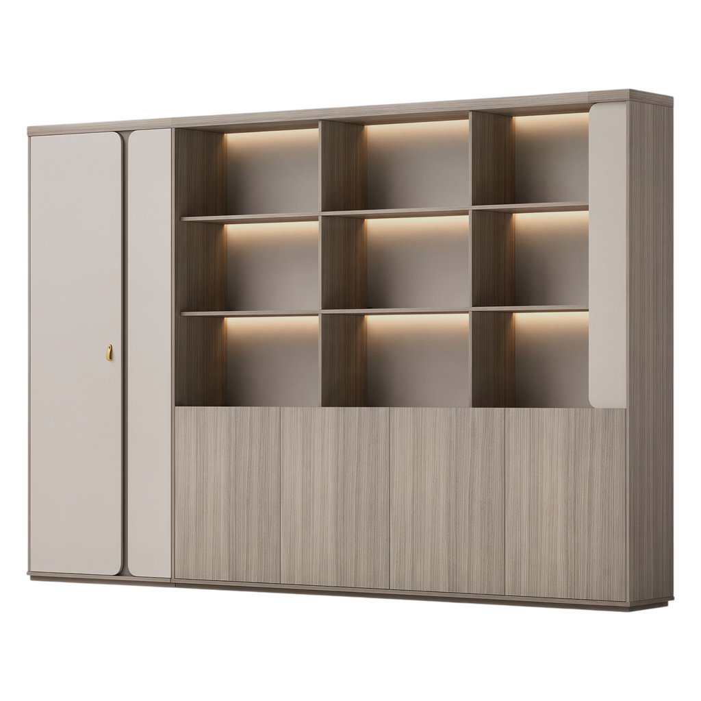 Executive Display Cabinet with Closed Storage