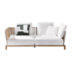 Luxury Outdoor Sofa Lounge Set With Low Profile Cushions