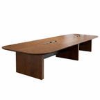 Contemporary Boardroom Table with Soft Radius Edges