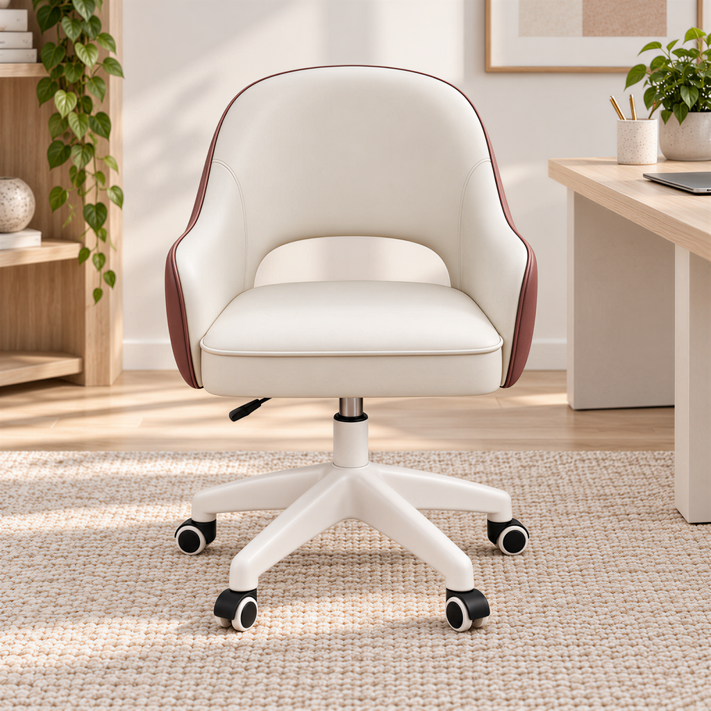 Contemporary Office Chair with Curved Back Custom Colours