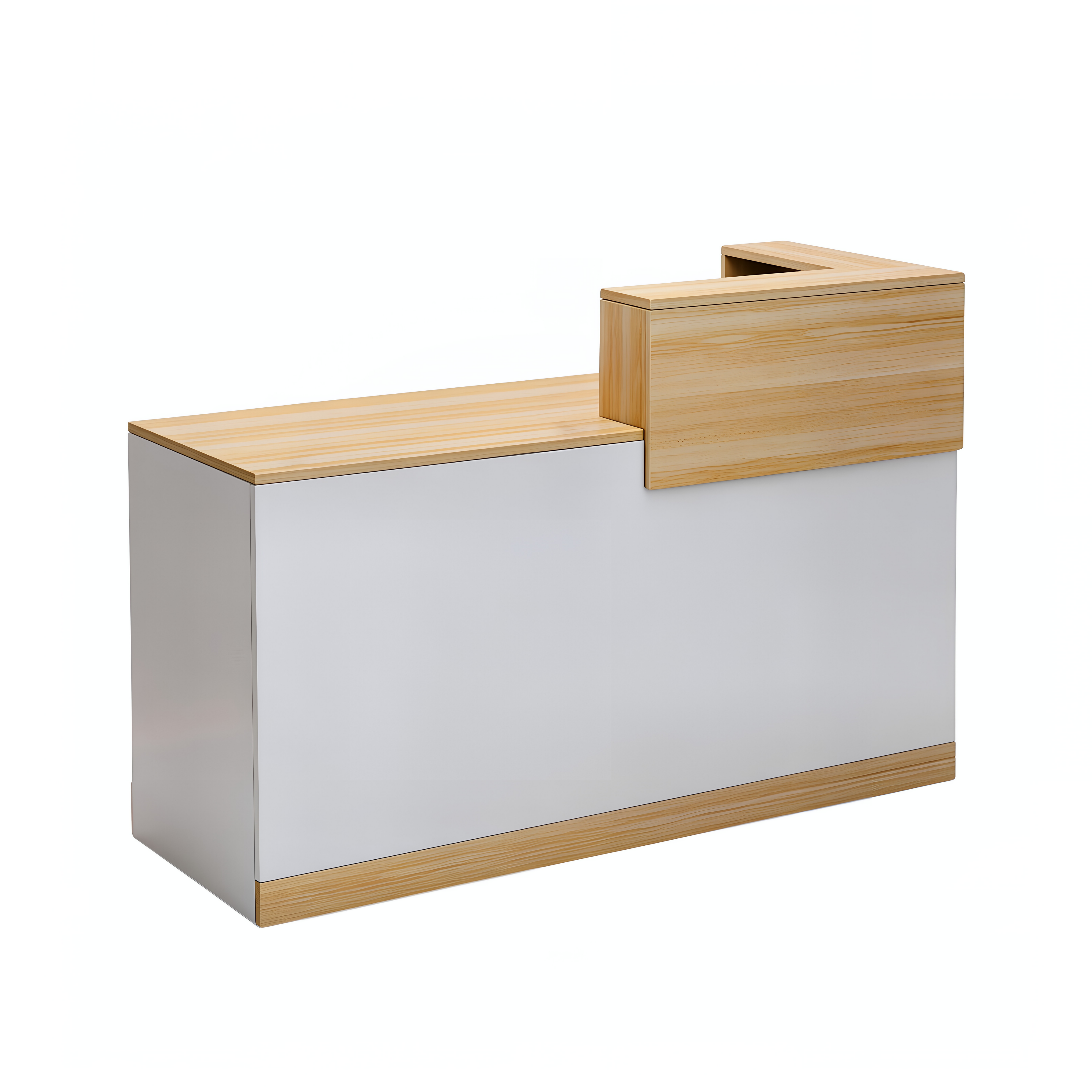 Contemporary Welcome Desk with Elevated Counter Front