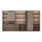 Executive Display Cabinet with Sliding Door