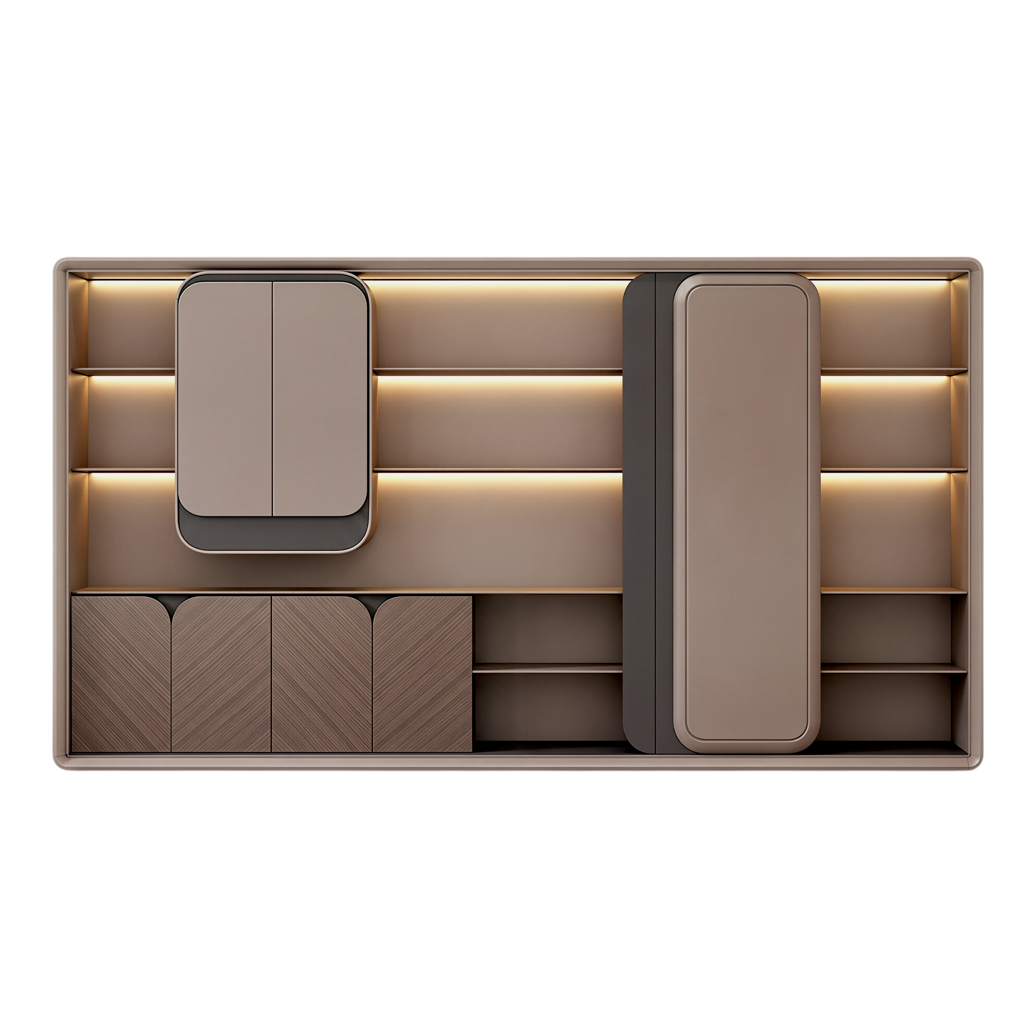Executive Display Cabinet with Sliding Door