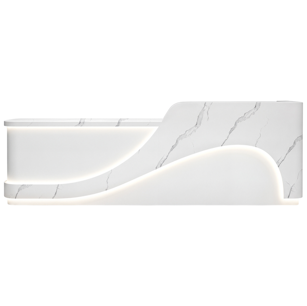 Sculptural LED Reception Counter