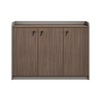 Contemporary Low Storage Cabinet with Rounded Frame