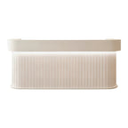 Minimalist Reception Counter with Rounded Profile