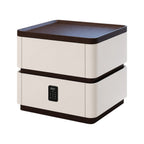 Modern Bedside Table with 2 Drawers and Rounded Edges